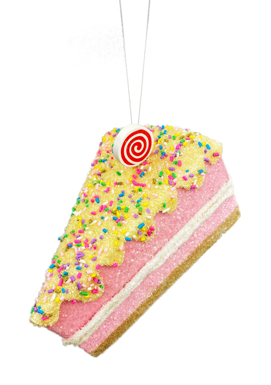 Cake Slice With Sprinkles Ornament, 6 H, Perfect for Wreaths, Centerpieces, Swags, Garlands, Chri... | Etsy (US)