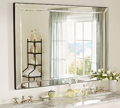 Astor Double Wide Rectangular Mirror | Pottery Barn | Pottery Barn (US)