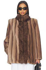 Ducie Sienna Coat in Champagne from Revolve.com | Revolve Clothing (Global)