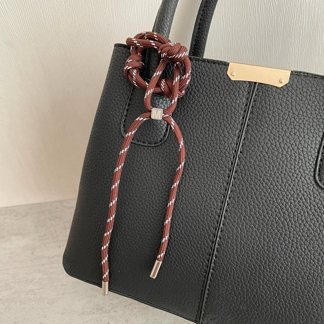 Rope Bag Charms With Silver Stainless Steel Letters M for Purse,stylish Bag Charm,y2k Rope Purese... | Etsy (US)