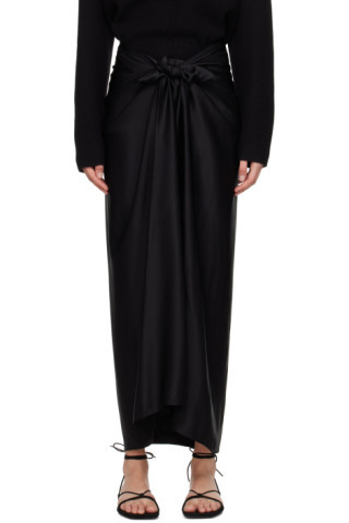 Black Knot Maxi Skirt | SSENSE