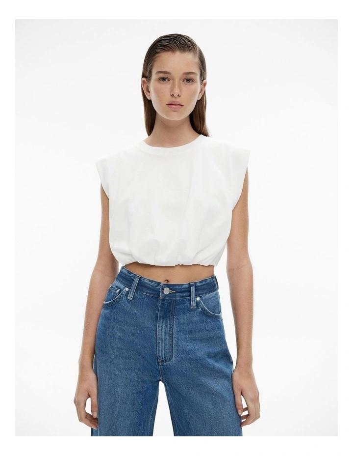 WitcheryCrop Gather Tank in Fresh White | Myer