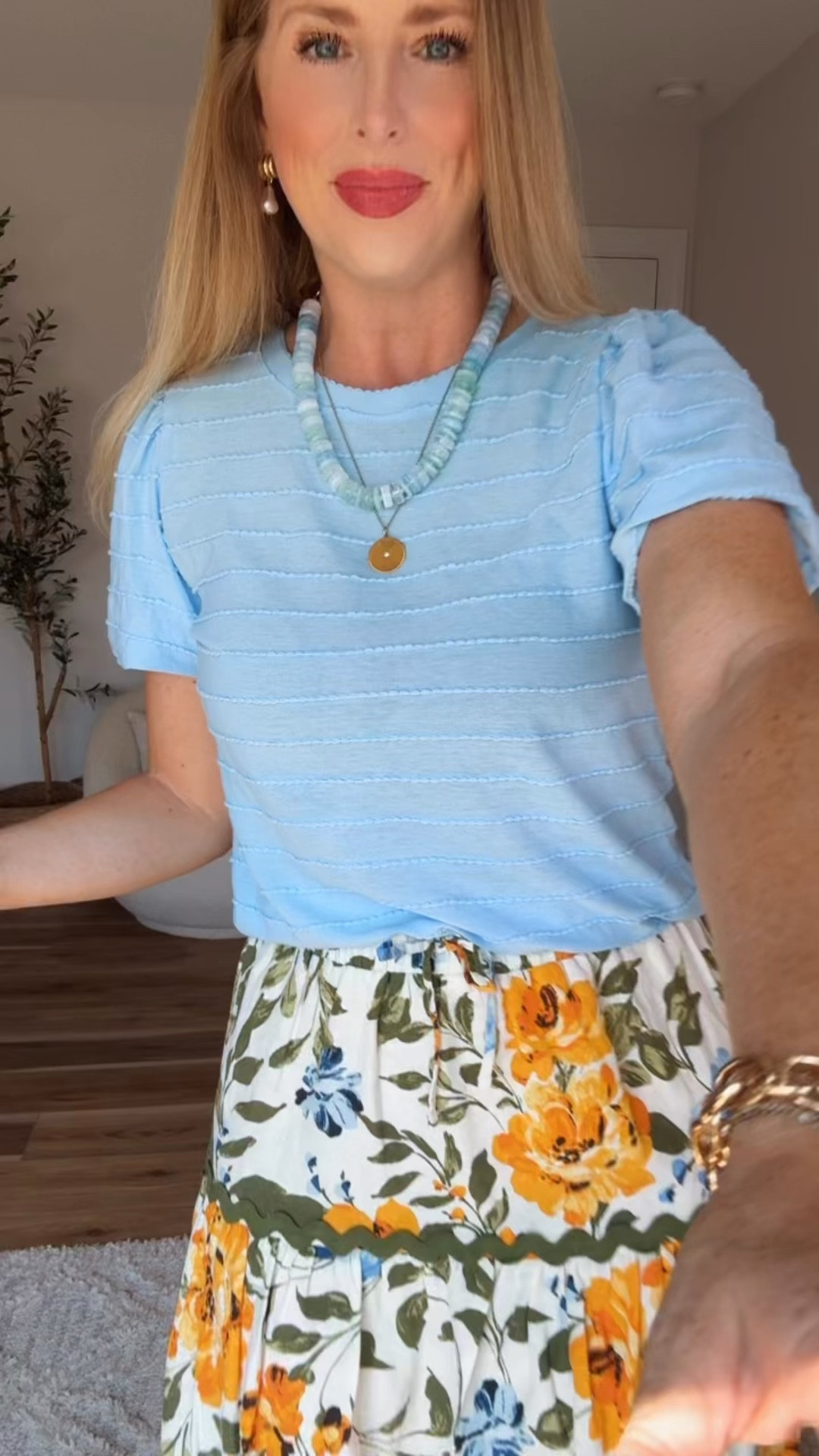 Kohls try on, floral midi skirt

#LTKmomlife #LTKootd