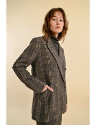 Blazer droit à carreaux - Molly Bracken E-Shop | Molly Bracken