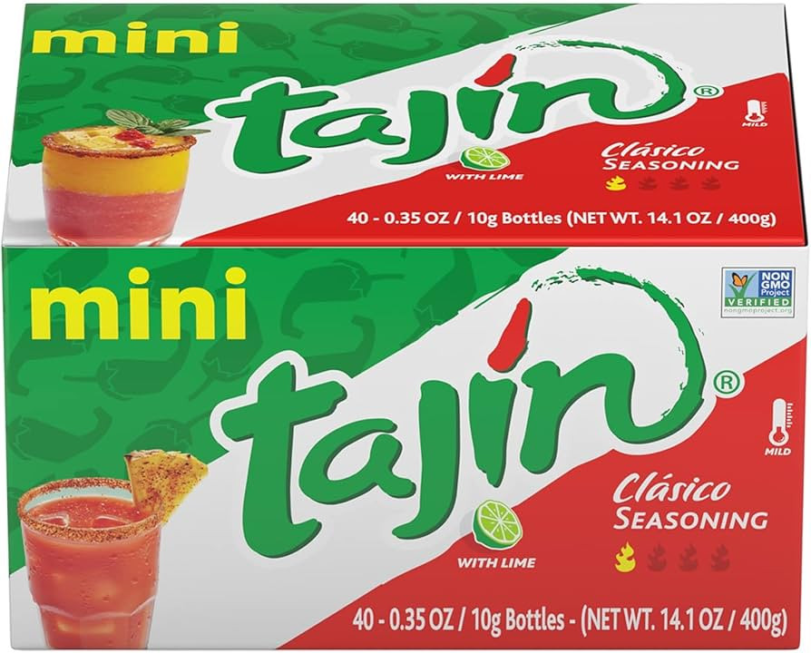 Tajín Clásico Chile Lime Seasoning Mini Display 0.35 oz, 40 Mini Bottles (Pack of 1) | Amazon (US)