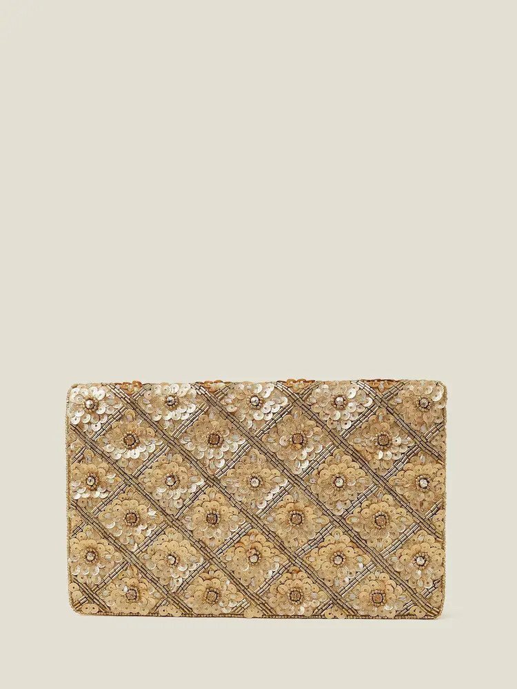 Accessorize pochette ornée Tianna métallisé | Next EU