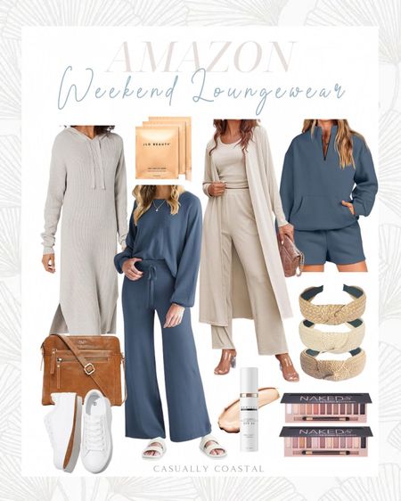 Cooler temps means lot of cozy loungewear sets! 
- 
Amazon Style, Amazon fashion, Amazon sets, Fall style, fall fashion, two piece set, weekend wear, loungewear, casually coastal, 3 piece lounge set, white tennis shoes, athleisure wear, straw headbands, Urban decay makeup, eyeshadow palette, JLo Beauty, face mask, glow up, tinted moisturizer, luxury brands, amazon loungewear, coy lounge set, woven headbands, amazon headbands, amazon sneakers, neutral loungewear, white sneakers, amazon sneakers, amazon sweatshirt

#LTKtravel #LTKover40 #LTKfindsunder50