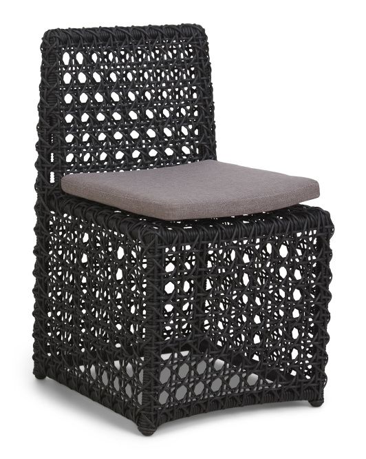 Indoor Outdoor Arnie Dining Chair With Cushion | TJ Maxx