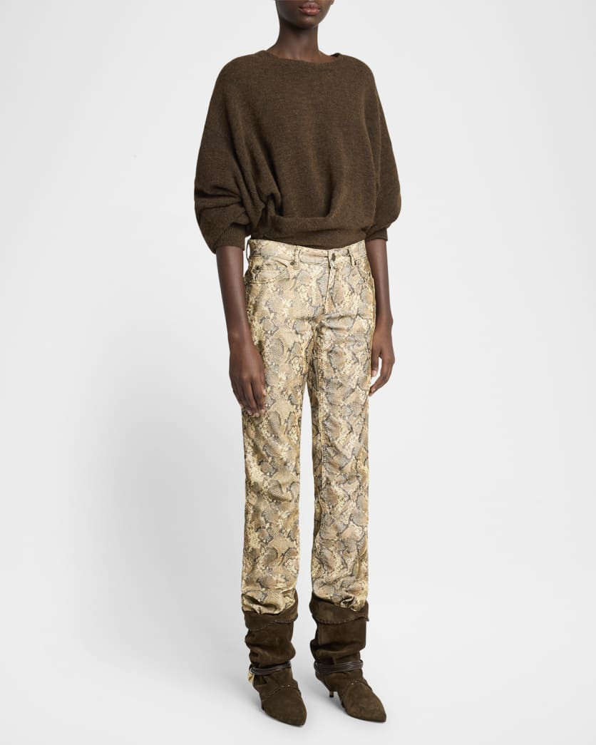 Kingston Soft Knit Draped Sweater | Neiman Marcus