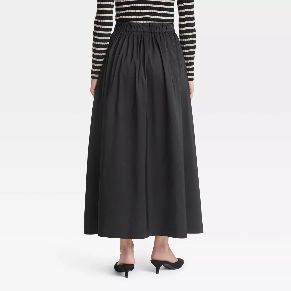 Women's Voluminous Maxi Skirt - A New Day™ Black M | Target