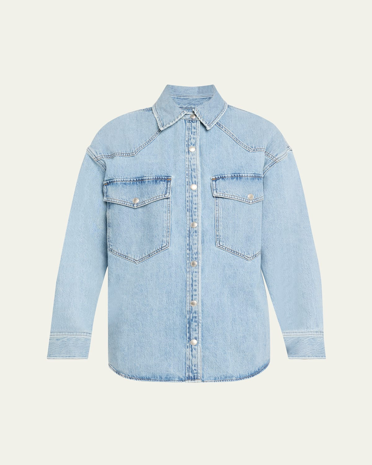 Lotta Long-Sleeve Denim Shirt | Bergdorf Goodman