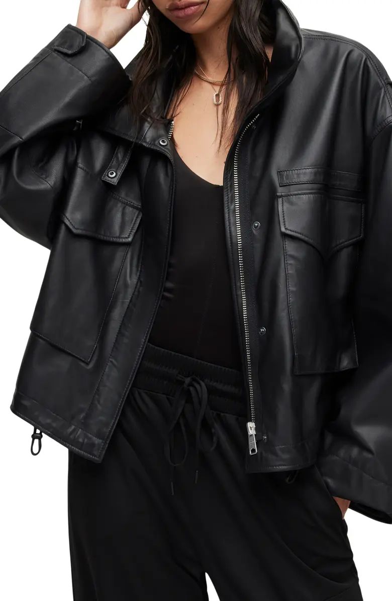 Clay Hooded Leather Jacket | Nordstrom
