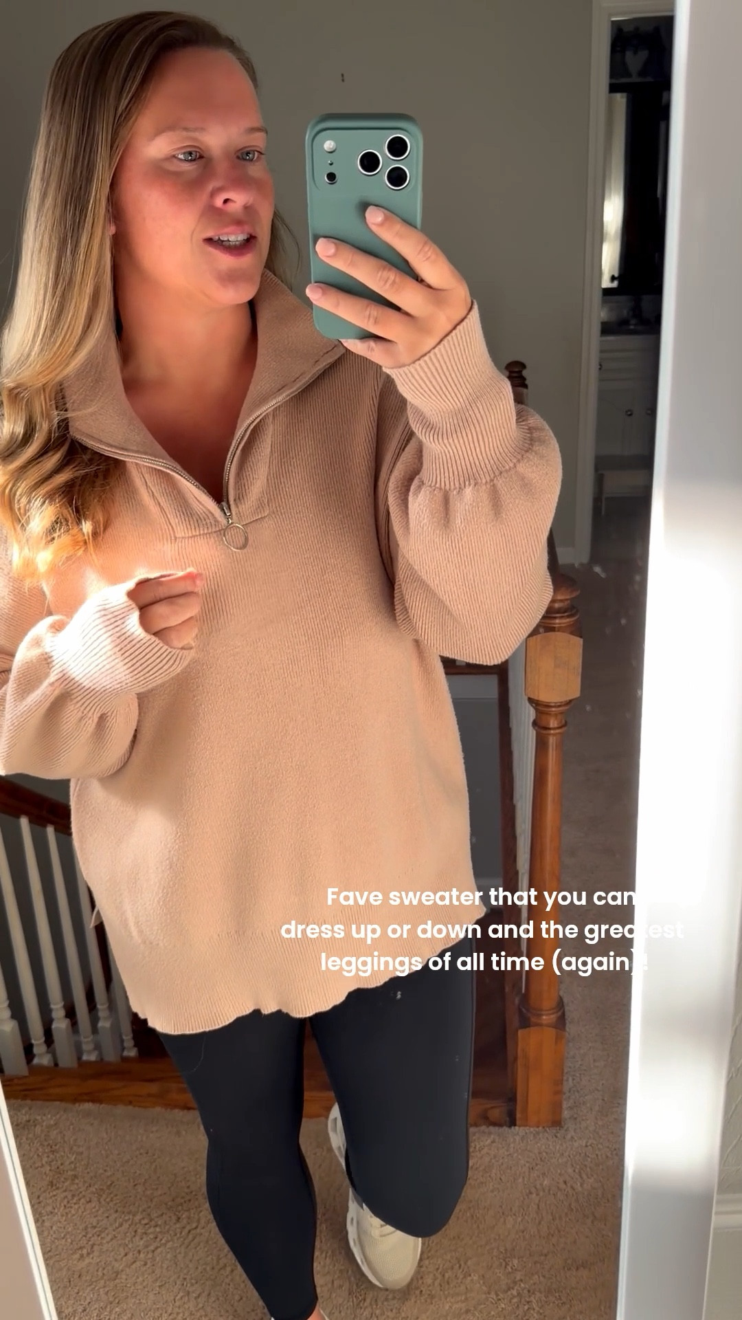Loveeee this pullover sweater and my fave leggings that I won’t quit talking about everrrrr 🩵

Lots of cute sweater colors — I’m wearing an XL for an oversized fit!

#LTKMidsize #LTKSeasonal #LTKActive