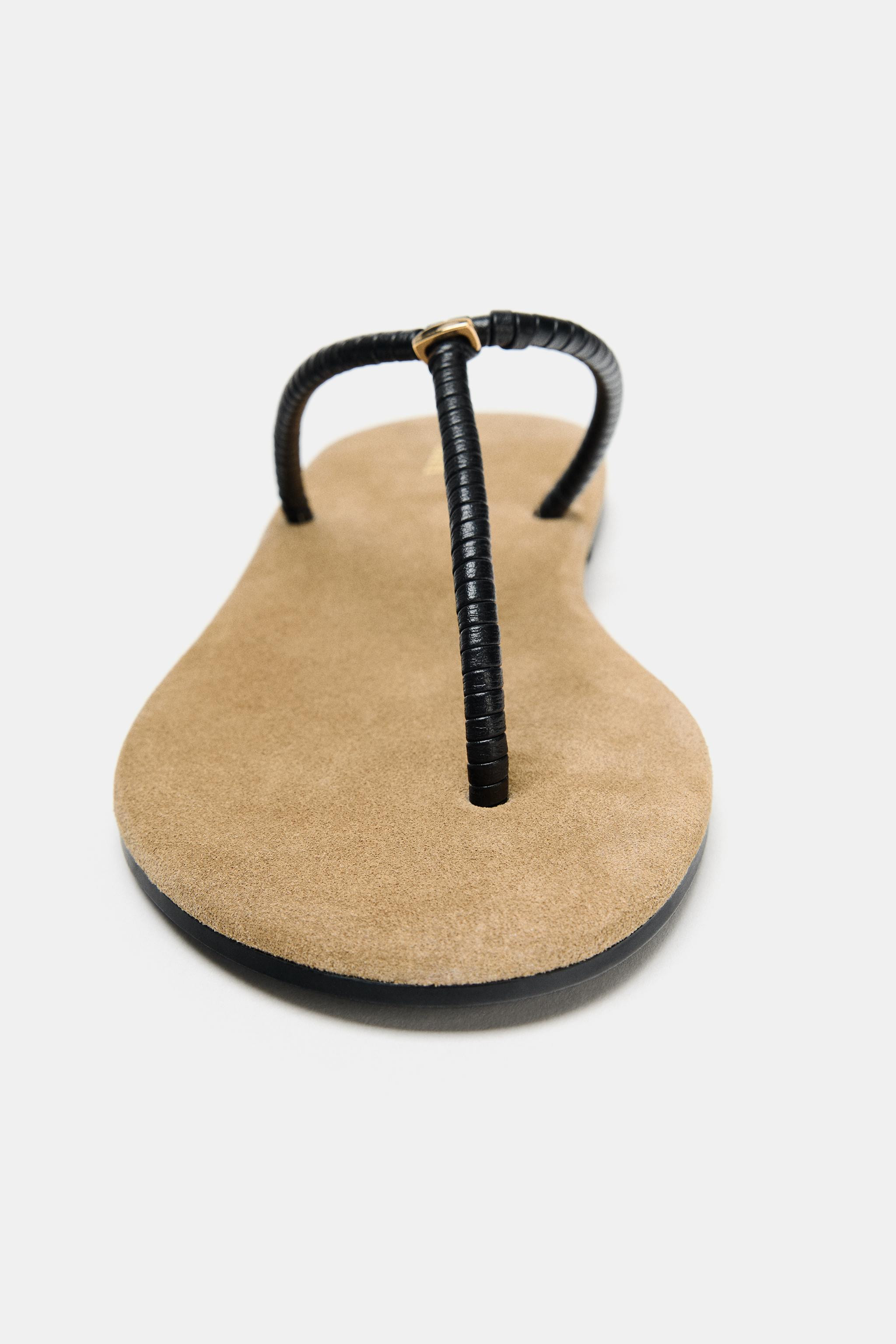 STRAPPY FLAT SANDALS | Zara UK