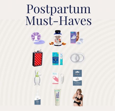 A few of my favorite postpartum must-haves! Most are for breastfeeding but others are for healing in general postpartum. Red light, boob ice pack, sunflower lecithin, breast pads, liquid iv, Elvie catch, earth mama perineum spray, hakaa, cabo cream for engorgement, massager for clogged ducts and a great nursing bra

#LTKbump #LTKbaby #LTKunder100