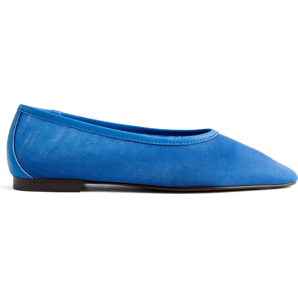 Madewell The Mylie Mesh Ballet Flat in Retro Blue at Nordstrom, Size 6 | Nordstrom