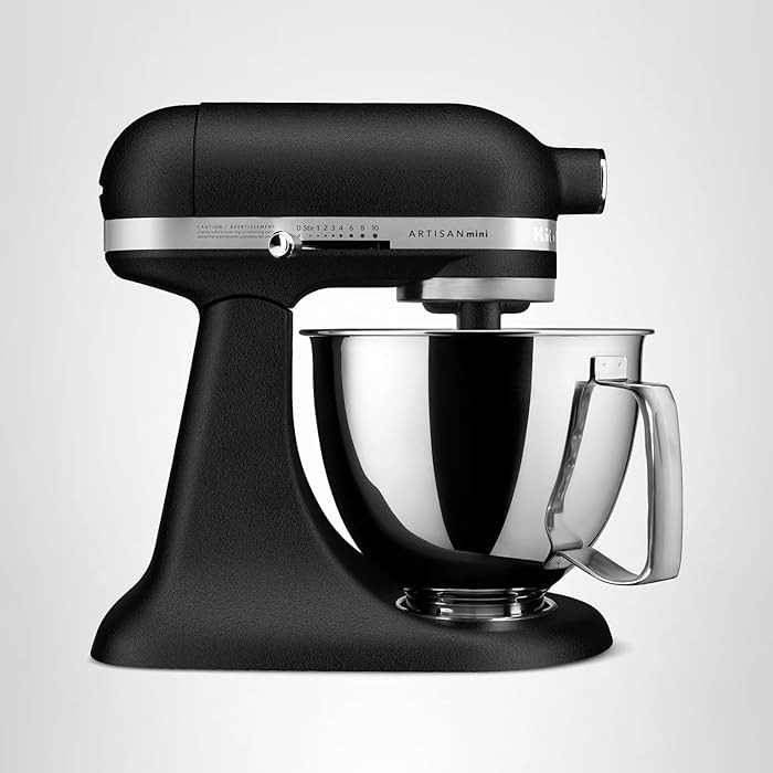 KitchenAid Artisan Mini 3.5 Quart Tilt-Head Stand Mixer - KSM3316X - Cast Iron Black | Amazon (US)