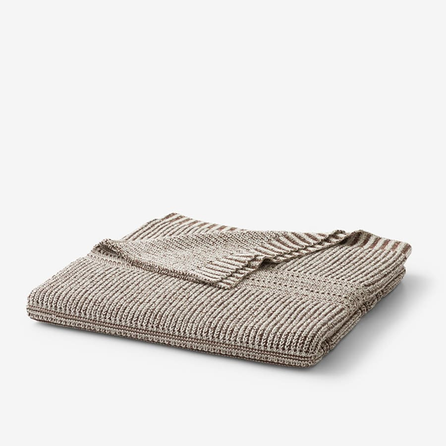 Kimia Knit Throw - Chestnut | The Company Store