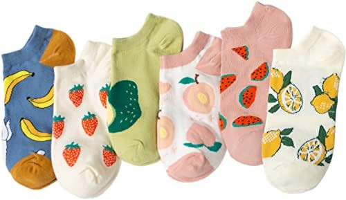 ACCFOD Cute Ankle Socks for Women - Aesthetic Funny Fun Low Cut No Show Socks for Girls and Teens | Amazon (US)
