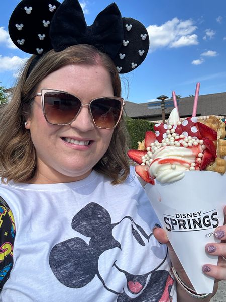 This was such a delicious treat from Disney Springs! ✨ I was sporting some classic Mickey gear that day! 💜

#LTKfindsunder50 #LTKtravel #LTKmidsize