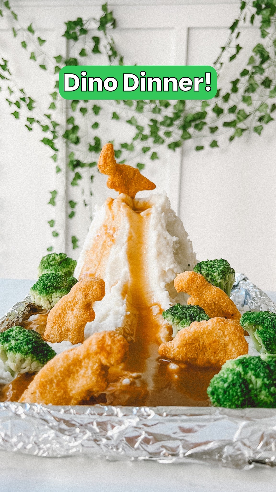 Fun and easy dinner for your dinosaur loving kids! (Or adults!) you can make this quickly with premade/prepackaged items like me. #dinosaur #jurassicpark #jurassicworld #dinosaurparty #kidsparty #toddlermeals 

#LTKParties #LTKKids #LTKFamily