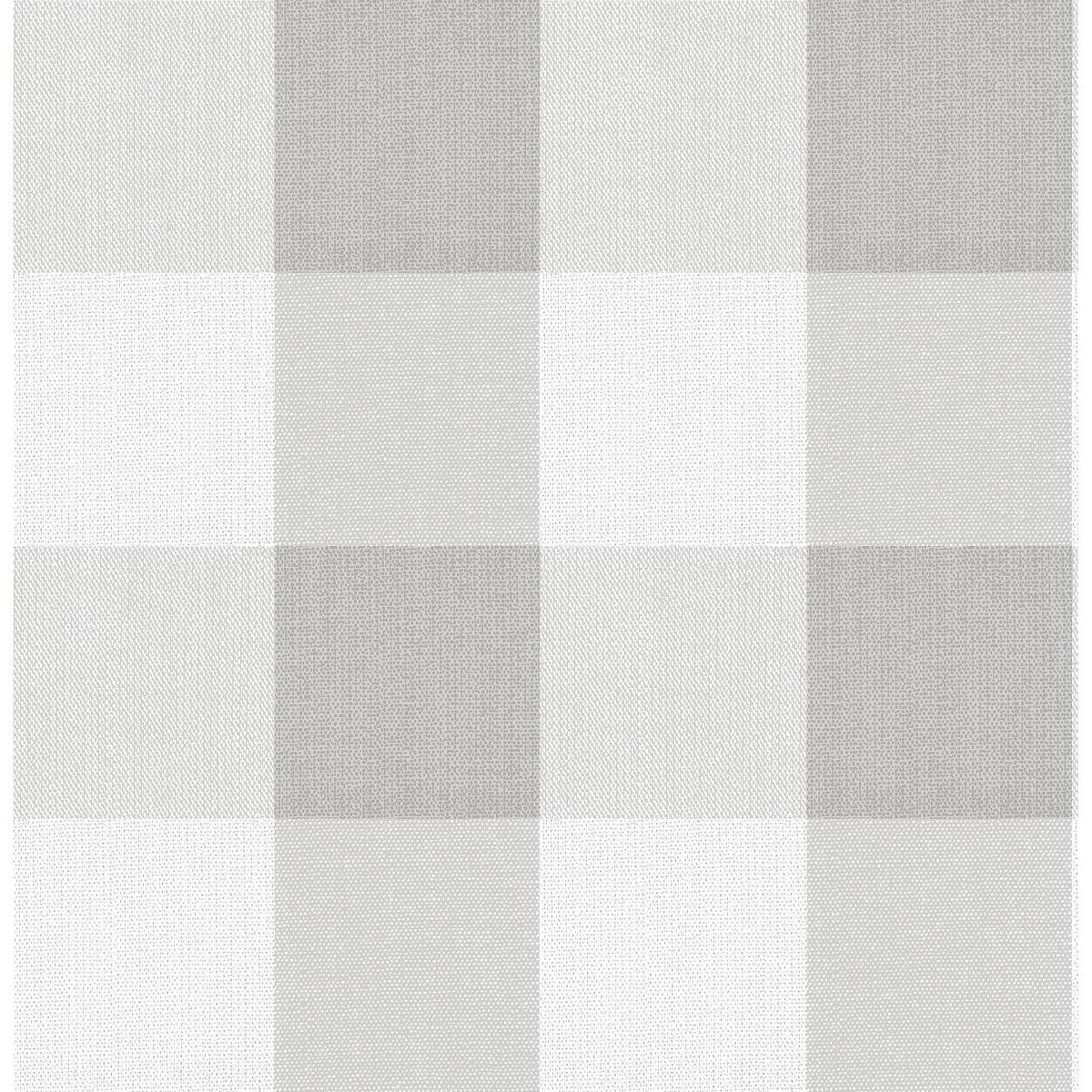 NuWallpaper Gray Buffalo Plaid Peel and Stick Wallpaper | Target