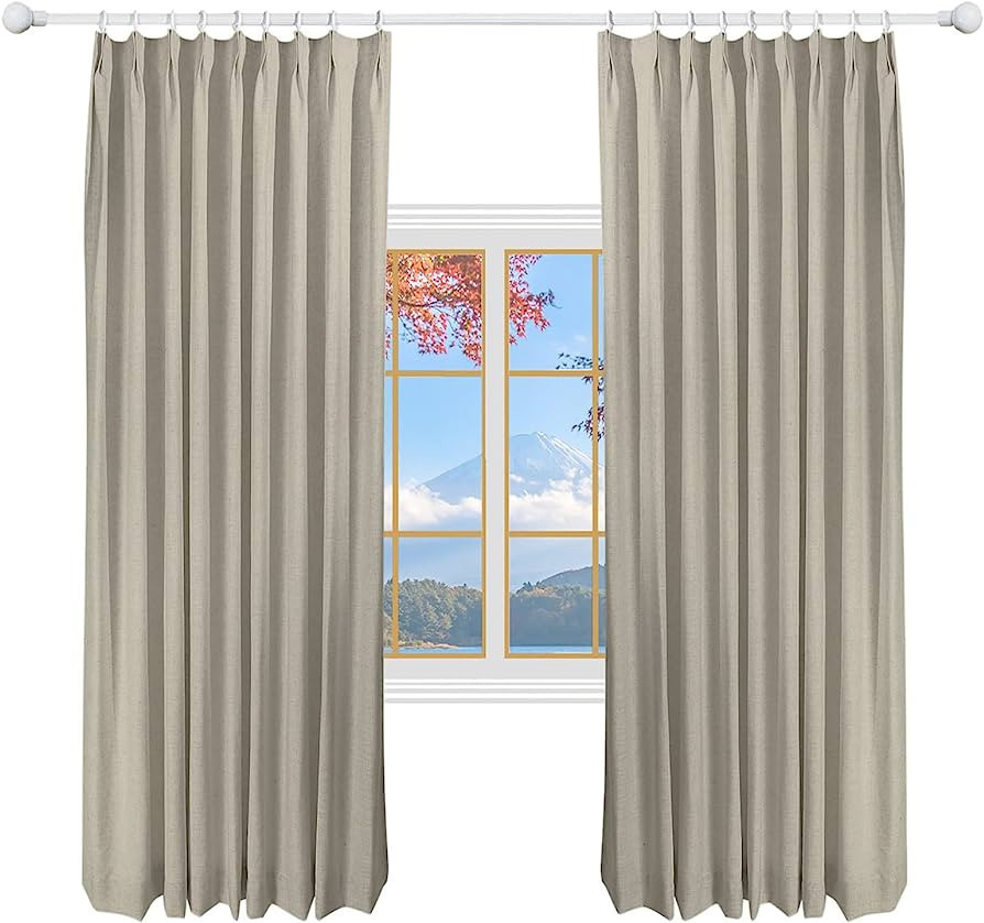 DotheDrape 34 W x 106 L inch Pinch Pleat Darkening Drapes Amazon Finds Amazon Deals Amazon Sales | Amazon (US)