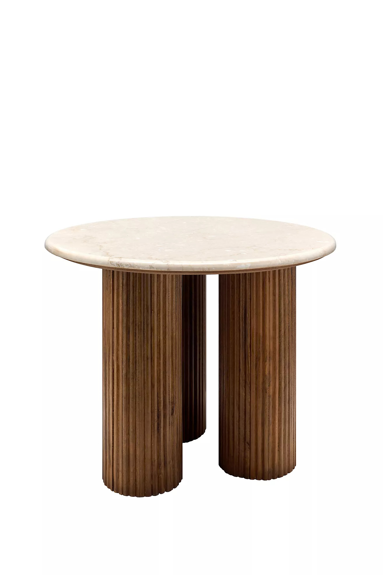 Basilia Round Marble-Top End Table | Anthropologie (US)