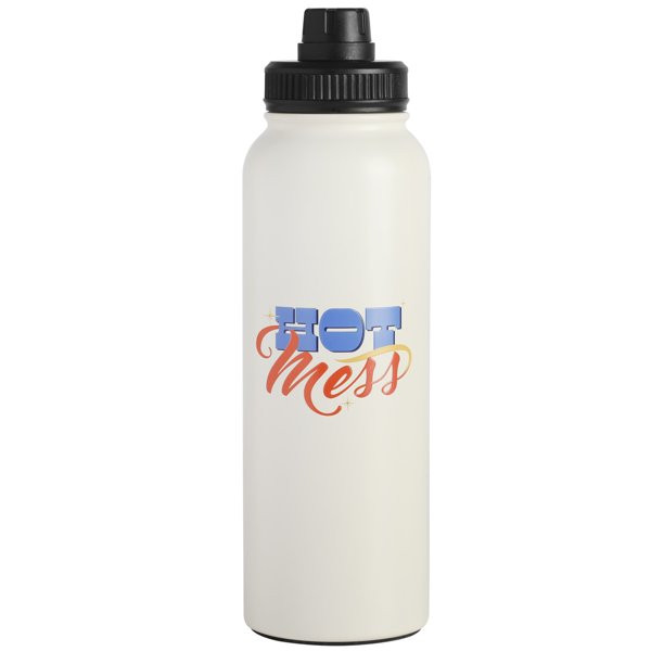 Wanda June Home Hot Mess White 38-ounce Stainless Steel Hydration Bottle by Miranda Lambert - Wal... | Walmart (US)
