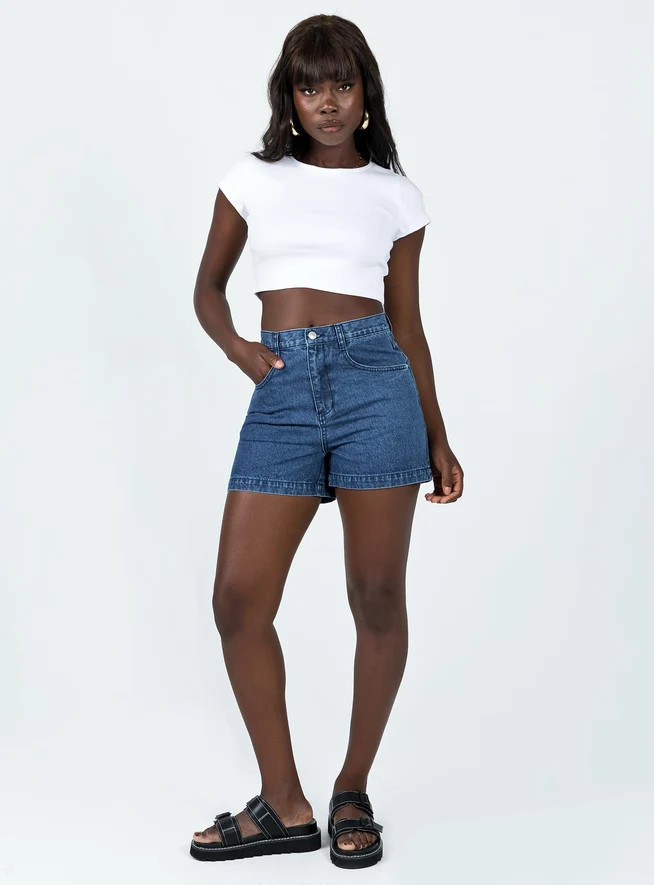 Classic Crop Tee White | Princess Polly US