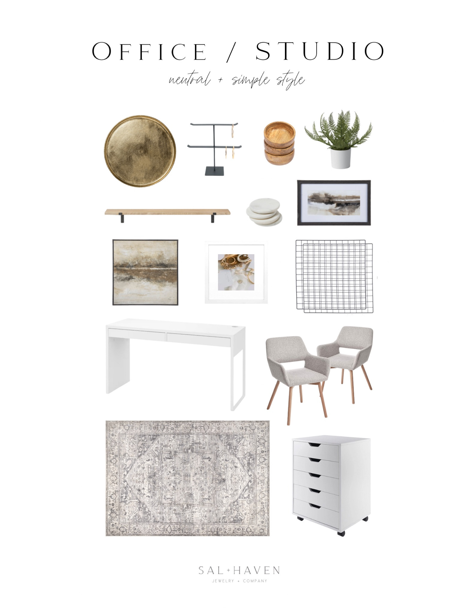 Office furniture & decor | Neutral & simple styling

Additional wall art from Hobby Lobby

#LTKSeasonal #LTKhome #LTKunder100
