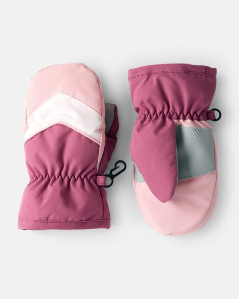 Carter's Toddler Girls Girl Ski Mitten - Pink/Burgundy 2T4T Blush | Carter's Inc