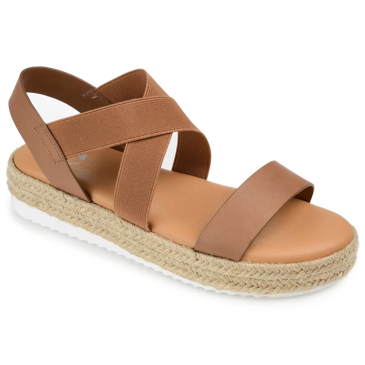 Journee Collection Womens Caroline Tru Comfort Foam Espadrille Sliver Wedge Sandals | Target