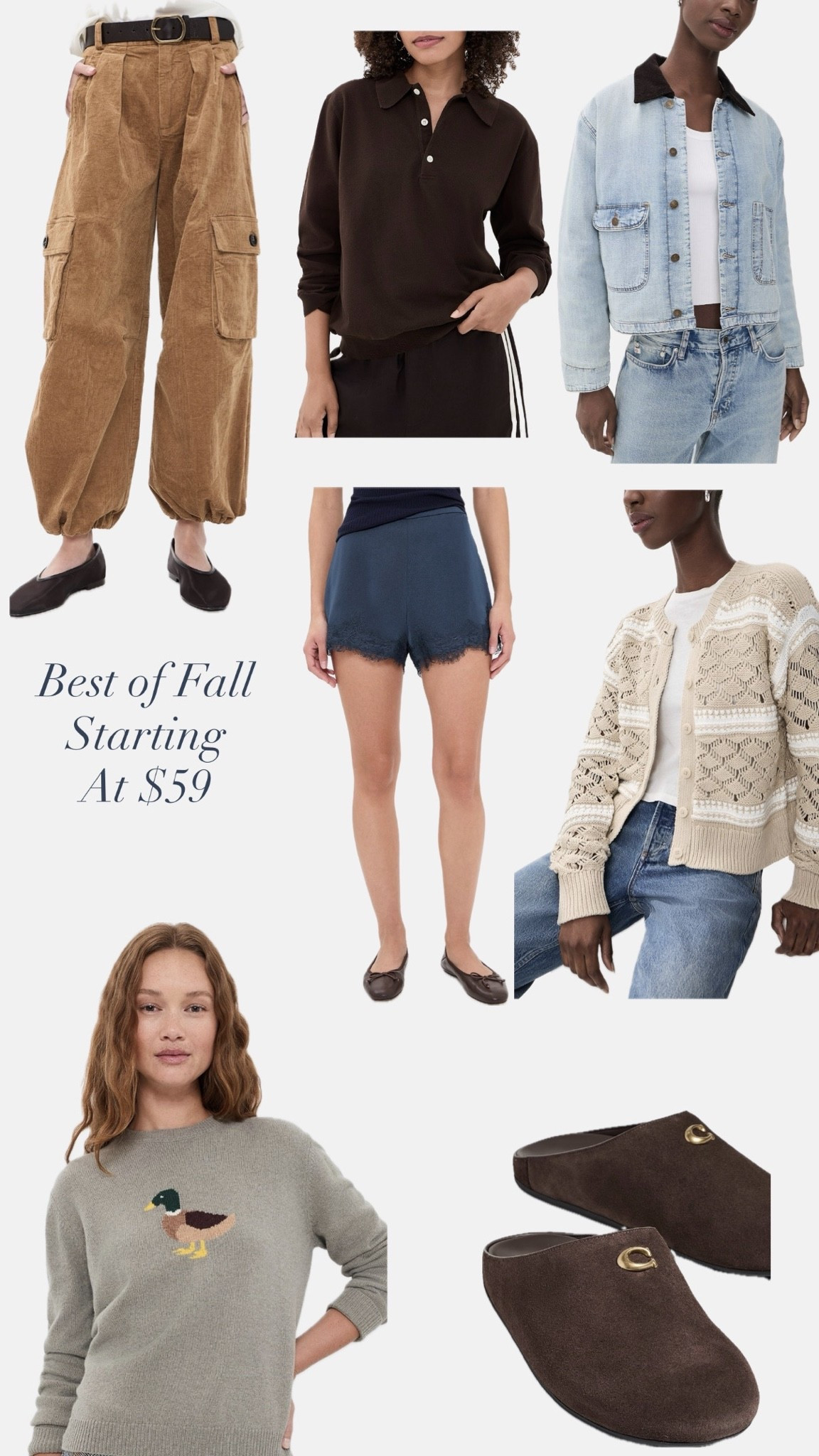 Best of fall starting at $59 — daily edit cover from Found by Em