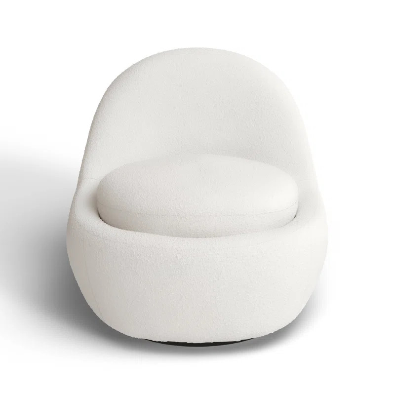 Arc Upholstered Swivel Accent Chair | Wayfair North America