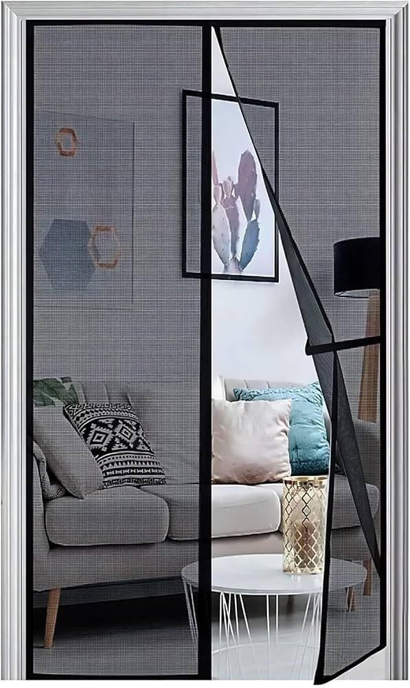 Panngu Fliegengitter Balkontür Magnet 115x205cm, Fliegenvorhang Terrassentür Magnete Türe Ohne... | Amazon (DE)