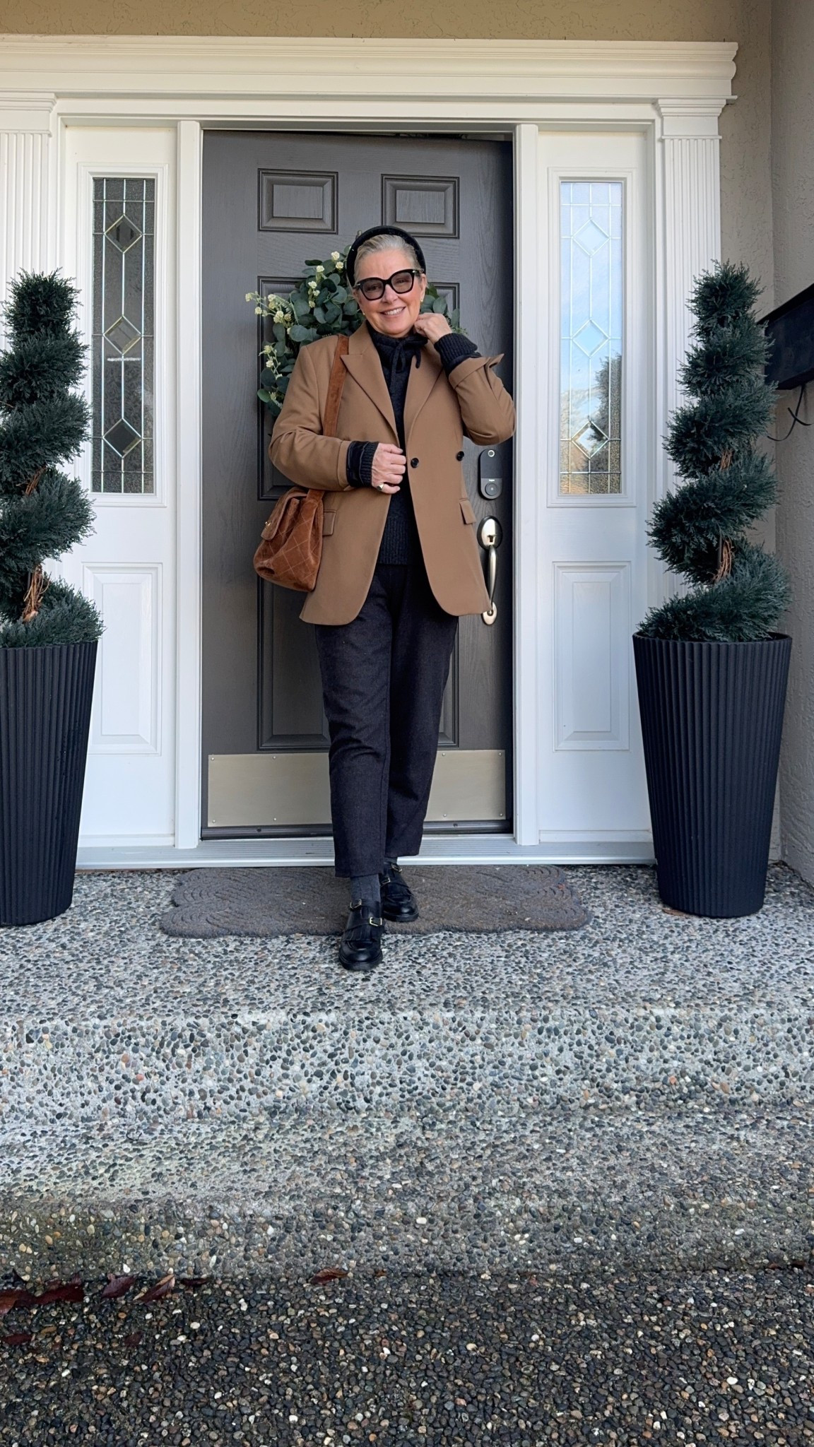 Winter uniform. 
Charcoal and camel  

#LTKootd