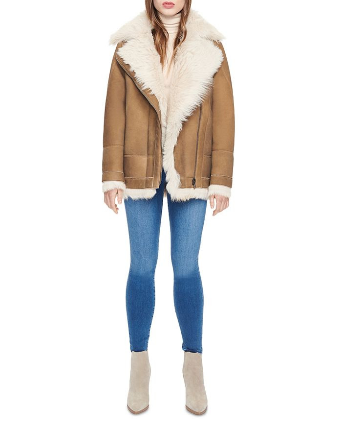 HiSO Rumour Shearling Moto Coat Women - Bloomingdale's | Bloomingdale's (US)