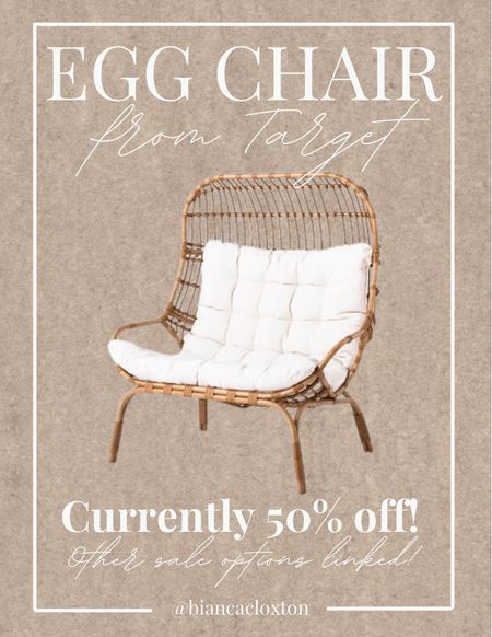 ✨HURRY✨ Egg Chair from Target currently 50% off!! 
Multiple other sale options linked!

Patio furniture, Wicker, Egg Char, Round Chair, Outdoor furniture 



#LTKhome #LTKFind #LTKsalealert