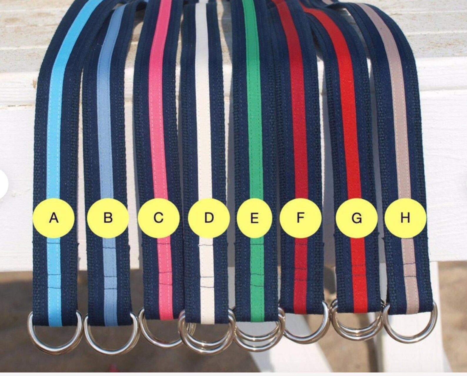 Striped Belts for YOUNGER Boys / Collegiate Stripes / Canvas Belt for Boys / Ribbon Belt / Boys P... | Etsy (US)
