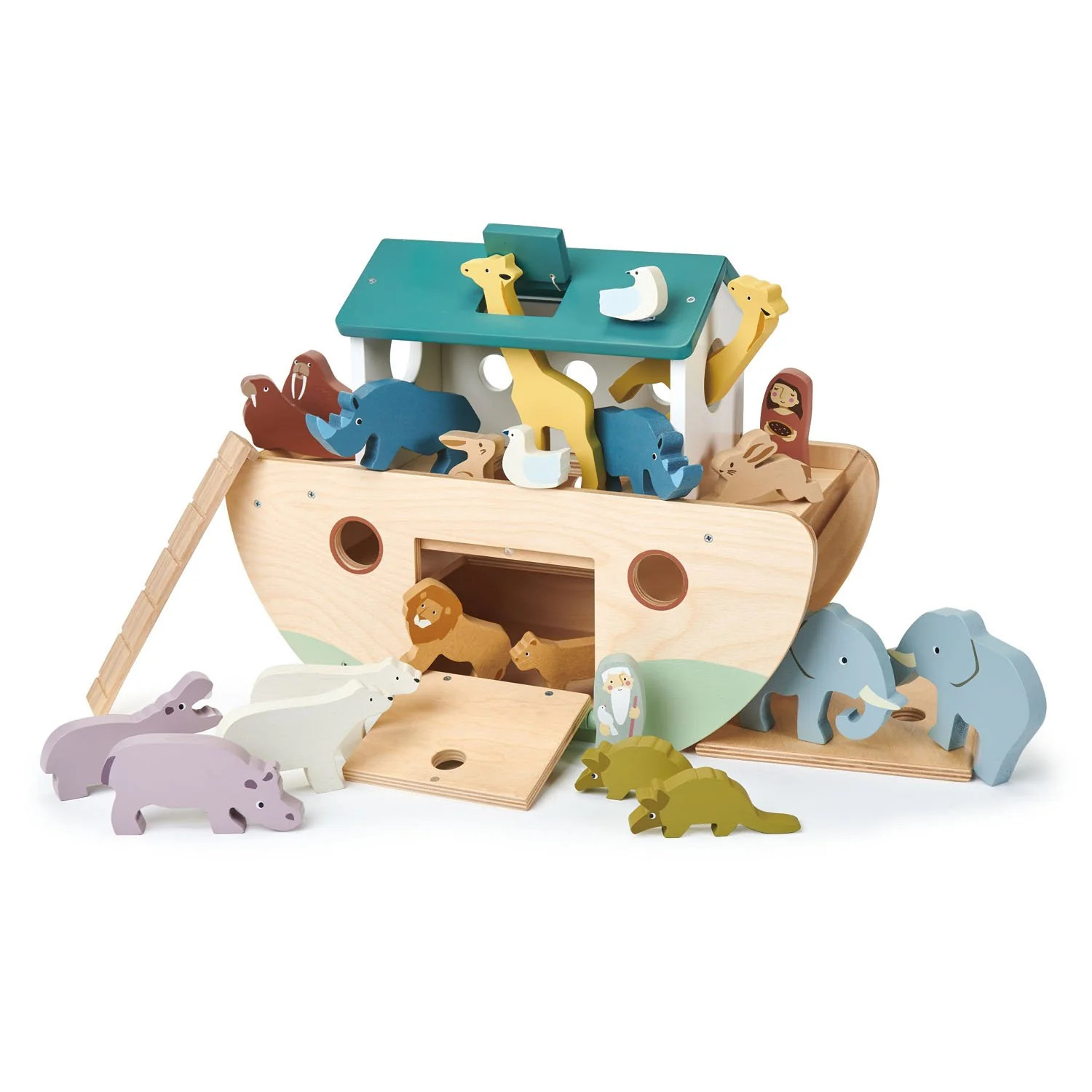 Wooden Noah's Ark Set | Loozieloo
