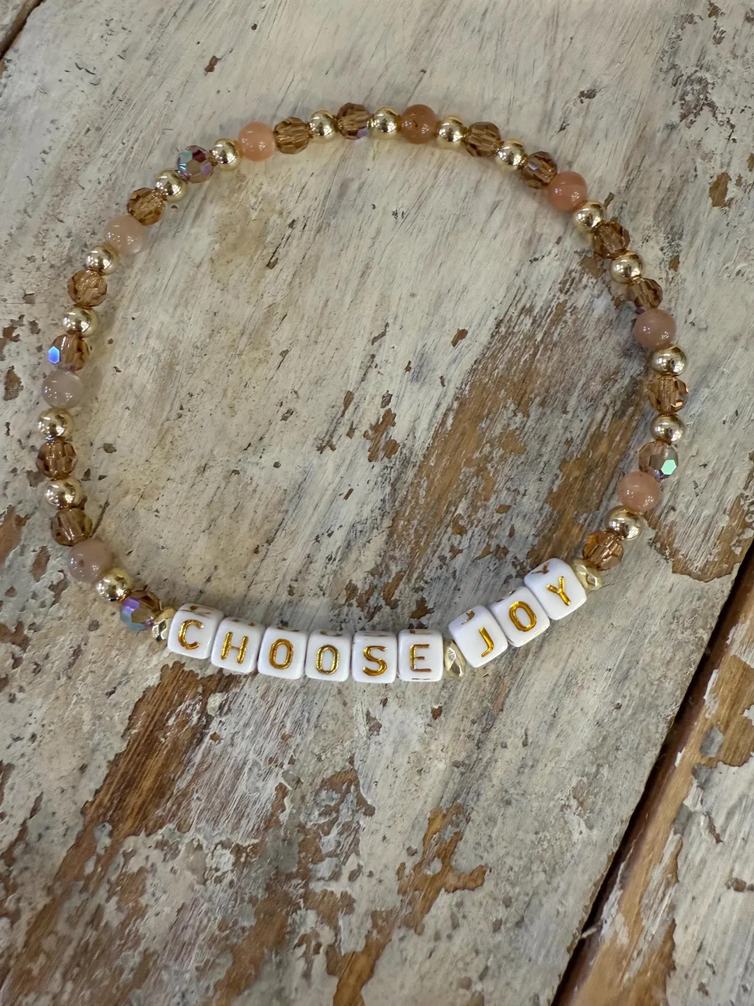 Tiny Truth word bead Bracelet/ choose joy/ special edition Tina/ Encouragement Bracelet/ silver/ ... | Etsy (US)