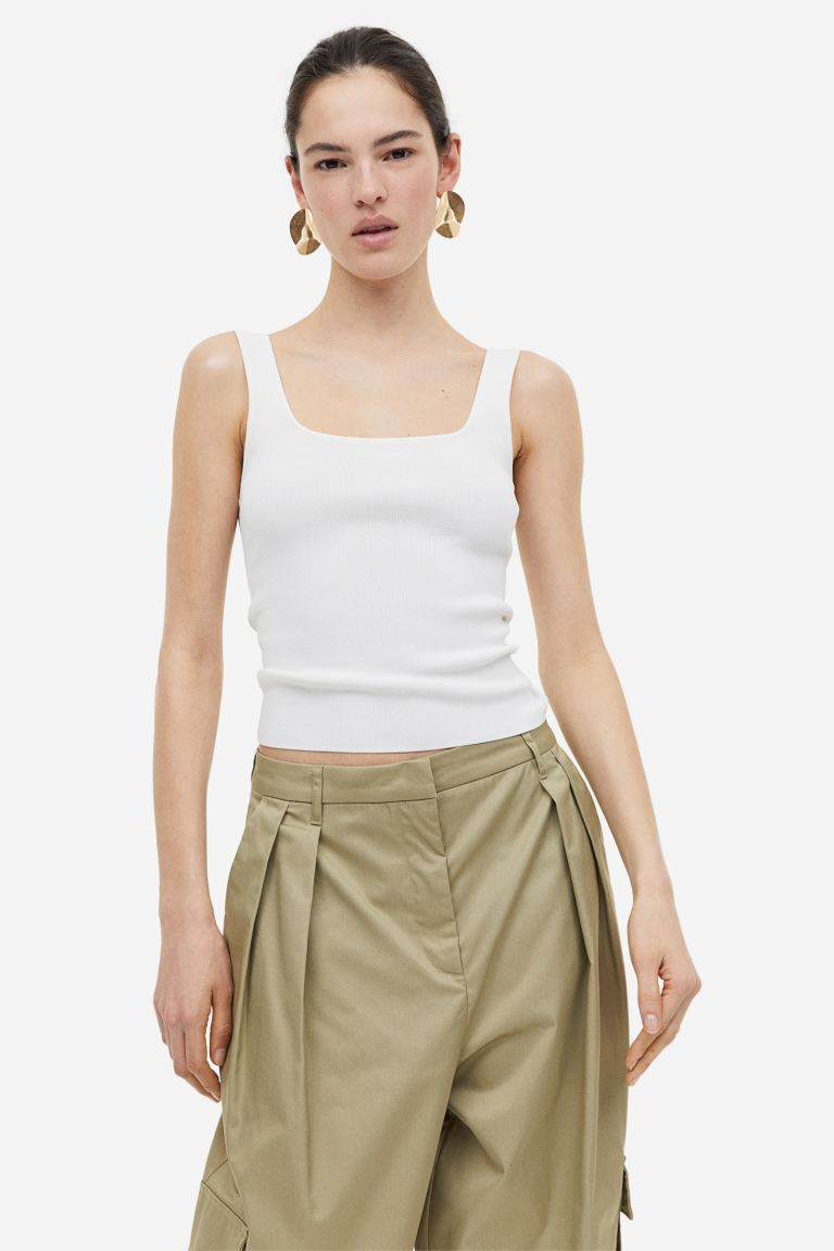 Ribbed vest top | H&M (UK, MY, IN, SG, PH, TW, HK)