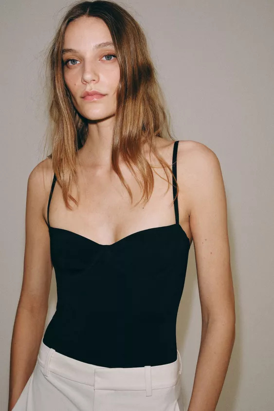 NYLON LACE BODYSUIT | Zara UK