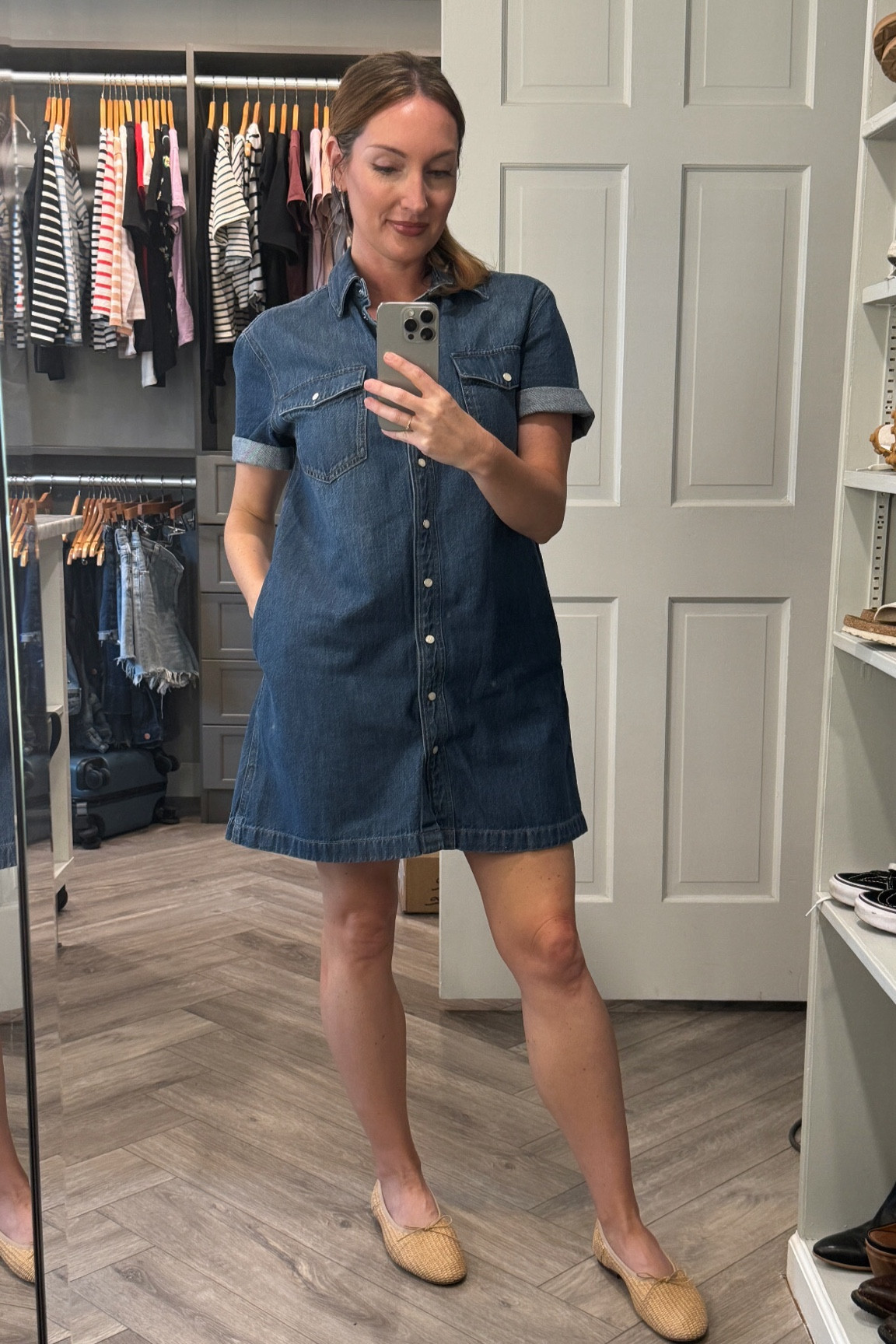 Madewell denim oversized dress. 