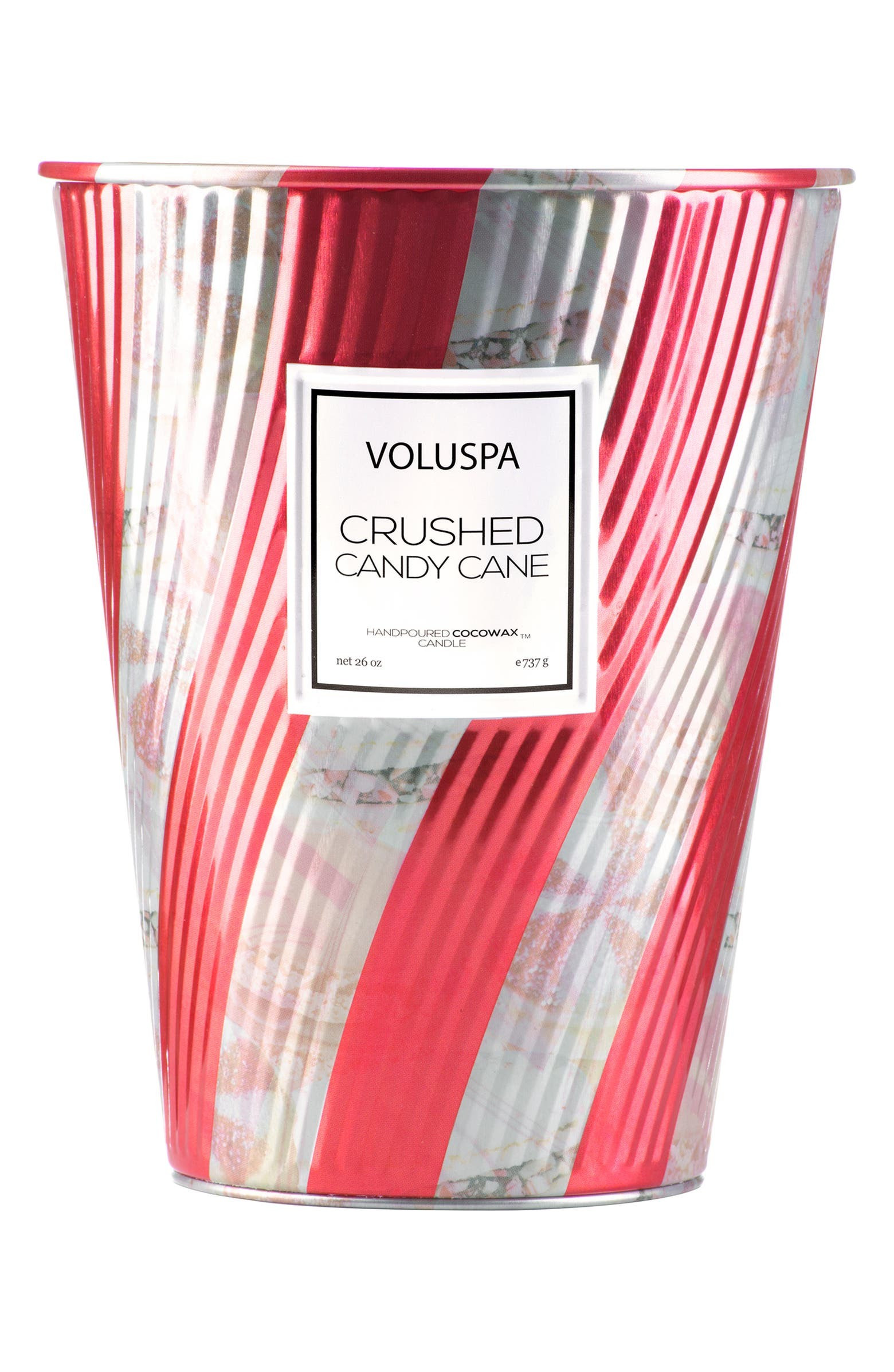 Voluspa Crushed Candy Cane Giant Ice Cream Cone Table Candle | Nordstrom | Nordstrom