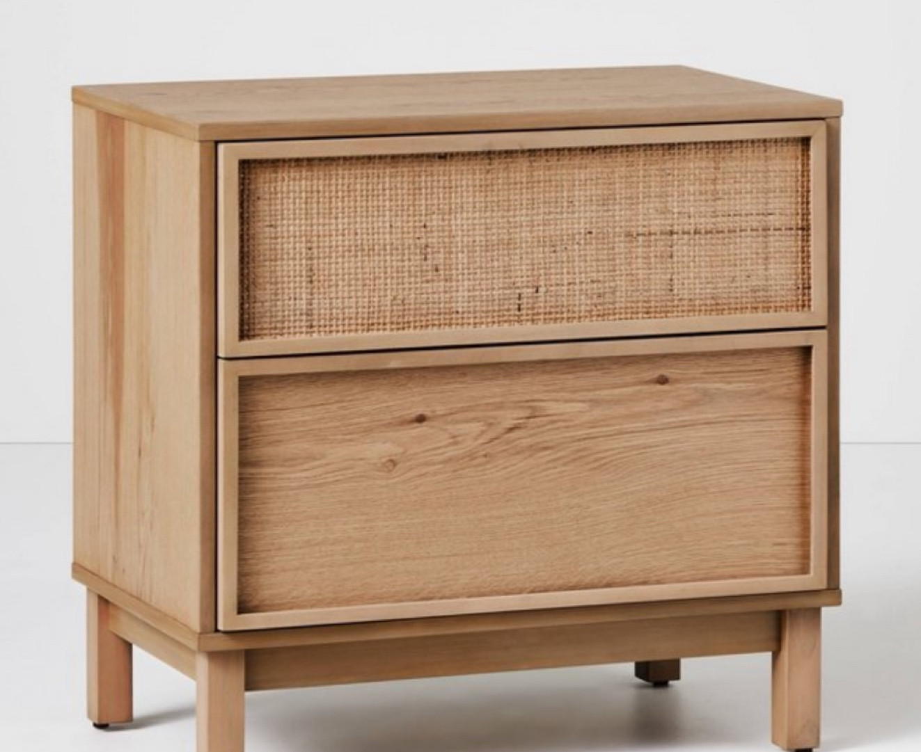 Love the texture a wood cane provides! This night stand is back in stock today! 

#LTKStyleTip #LTKHome