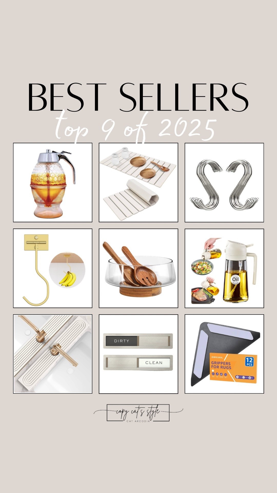 Amazon top 9 bestsellers of the year. 2025 bestselling kitchen finds. 

#LTKSaleAlert #LTKFindsUnder50 #LTKHome