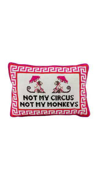 Not My Circus Needlepoint Pillow | Revolve Clothing (Global)