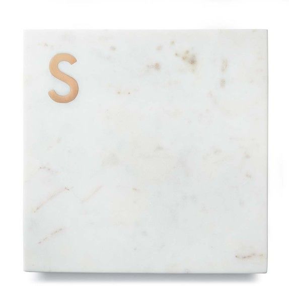Marble & Copper Monogram Boards | Williams-Sonoma